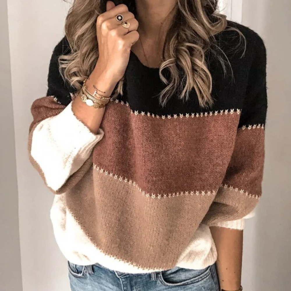 Acogedor jersey de mujer con un diseño original