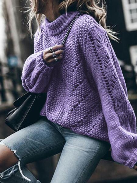 Elegante jersey de manga larga para lucir con estilo