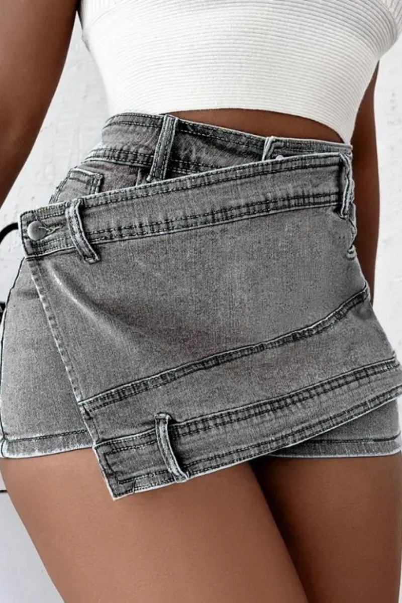 Jade | Falda Pantalón Vaquera Y2K Mujer