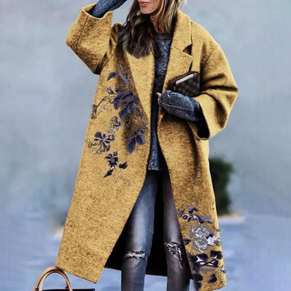 Candace | elegante abrigo con estampado floral