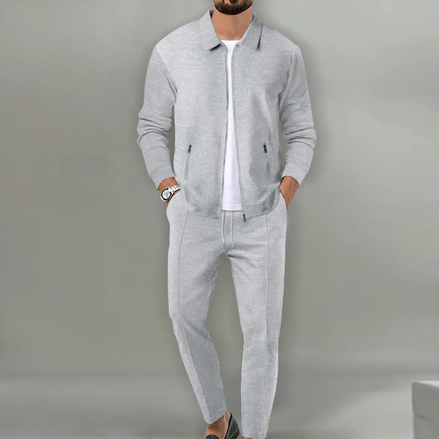 Traje de chaqueta y pantalón deportivo | Perfecto para el día a día de los hombres