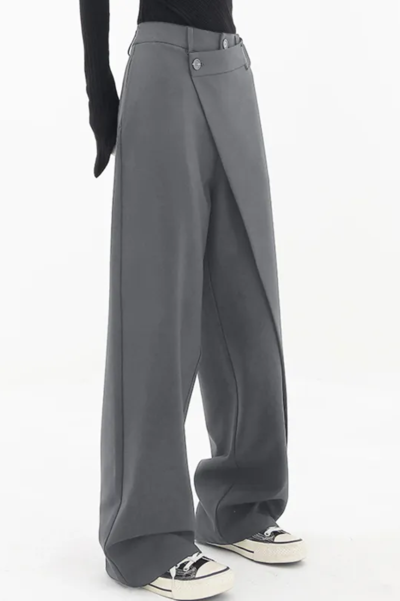 Zara | Pantalones de pata ancha irregulares de mujer