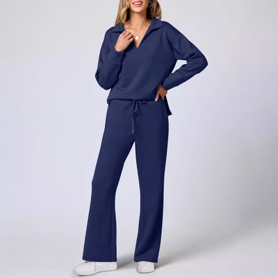 Heidi-Mode | Conjunto casual de viaje y salón de jersey y pantalón