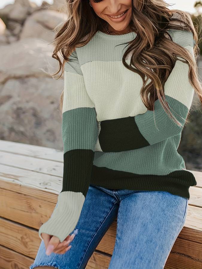 Riza - Elegante y cómodo jersey de rayas para mujer