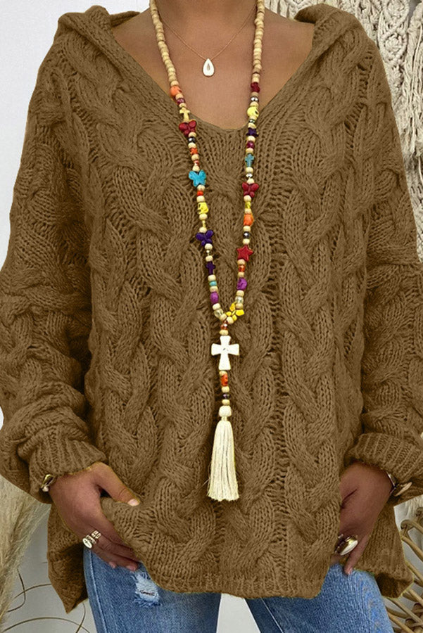 Wrenda Sweater | Jersey de punto con capucha para mujer