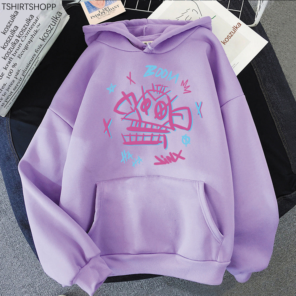 Heidi Mode | Arcane Sudadera con capucha Harajuku Style Jinx y Ekko