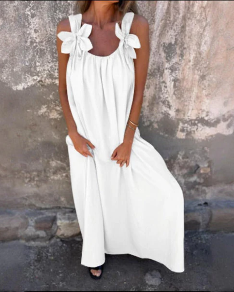 Vestido floral largo