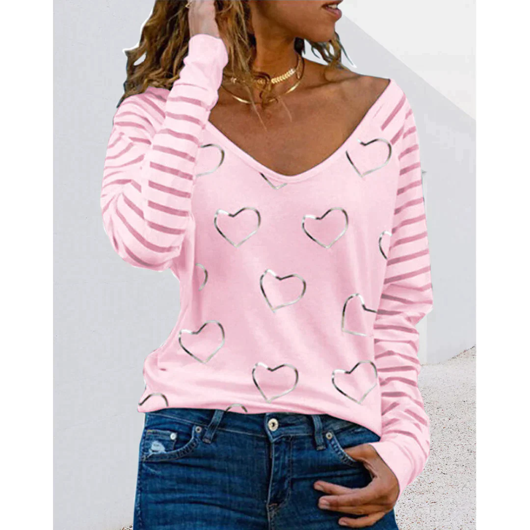 Jersey Winnie | Jersey casual estampado corazón