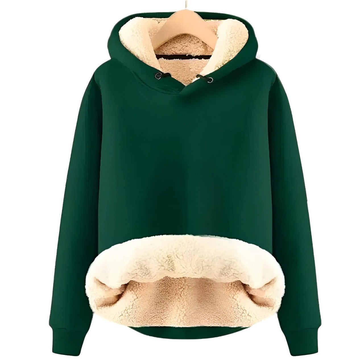 Mila | Chaqueta con capucha de forro polar Sherpa para mujer