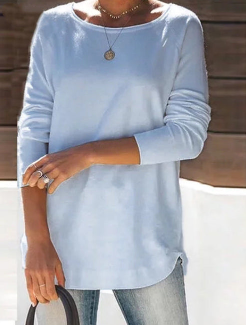 Un jersey lacónico con un diseño sofisticado: sofisticación hasta el más mínimo detalle.