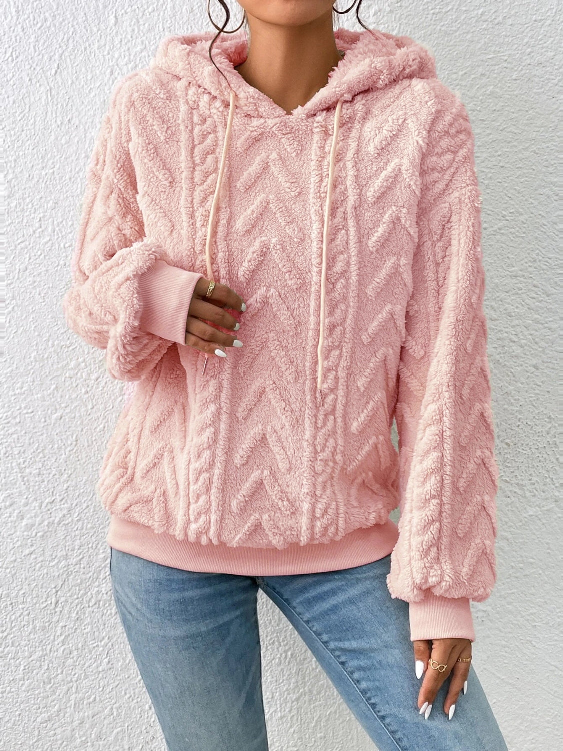 Aria | Sudadera con capucha y cordón para mujer de manga larga