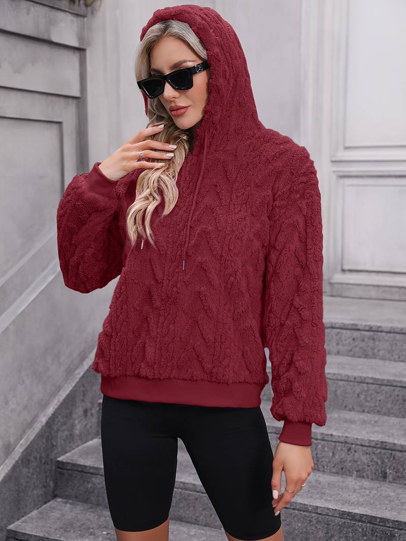 Karen - Elegante y cómoda sudadera con capucha de mujer para el invierno