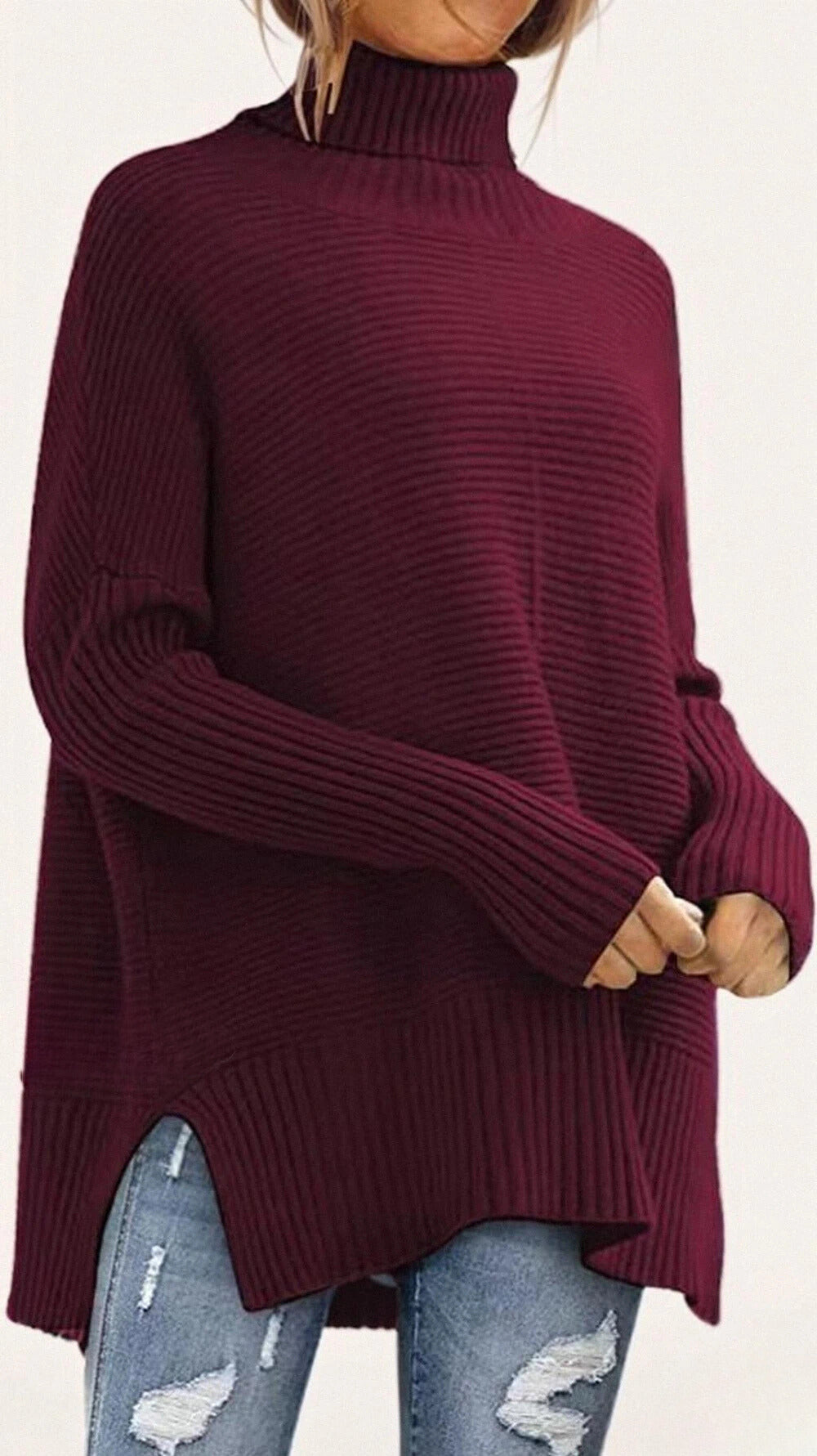 Elegante jersey con detalles de punto únicos