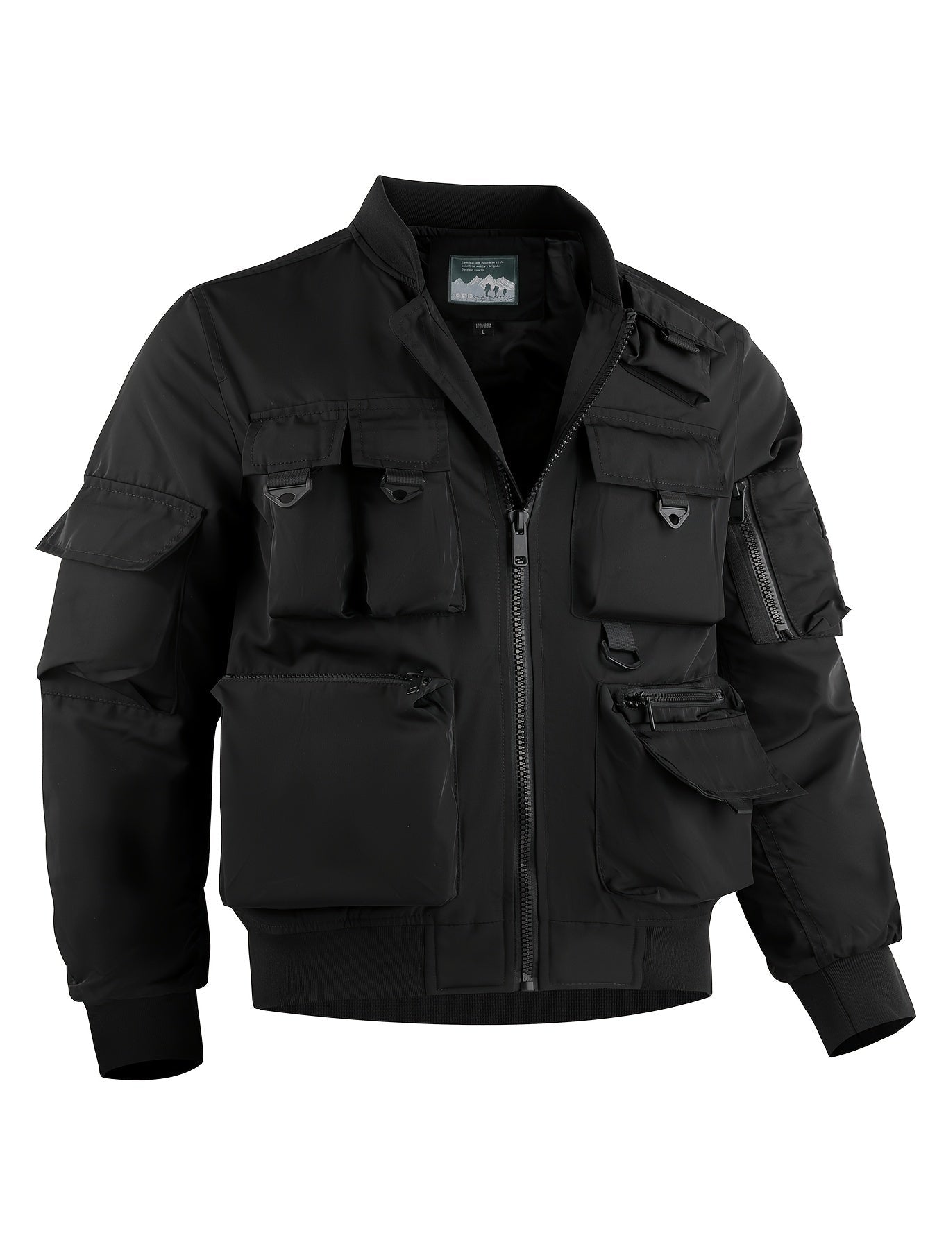 Chaqueta cortavientos táctica cargo multibolsillos para hombre | Perfecta para actividades al aire libre
