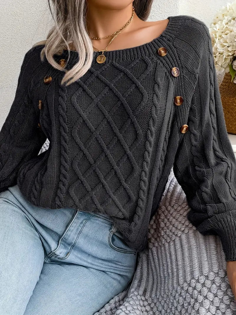 Natalie | jersey informal con escote redondo