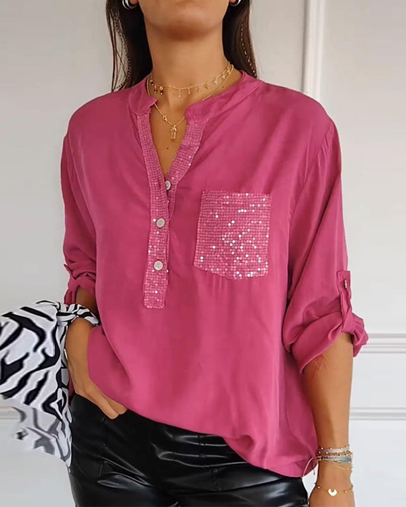Jorinna - Elegante top con lentejuelas para mujer