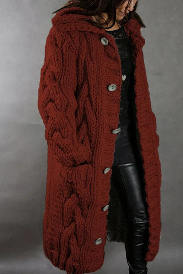Chaqueta de punto oversize para los días fríos