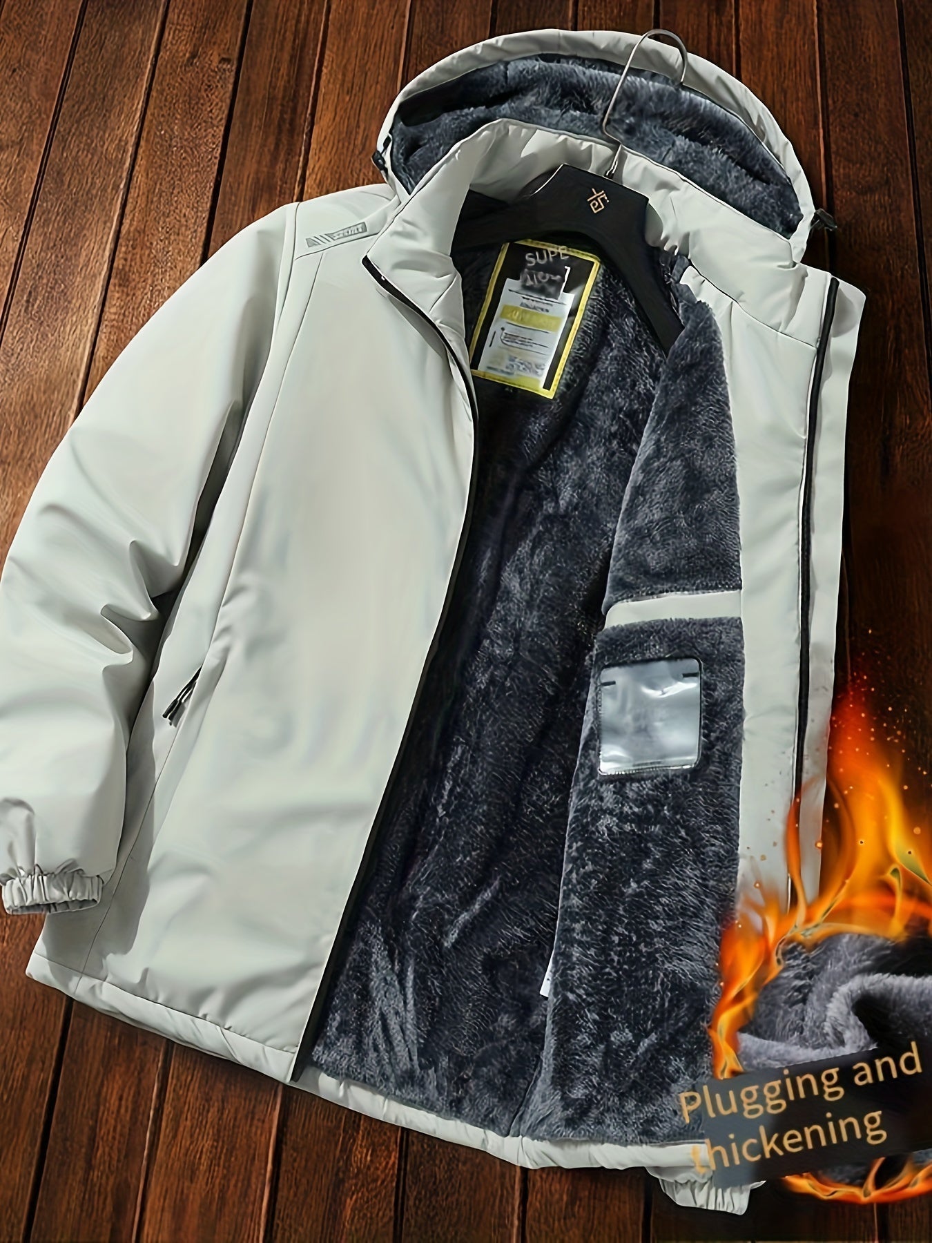 Chaqueta de invierno con capucha para hombre | Ideal para el invierno