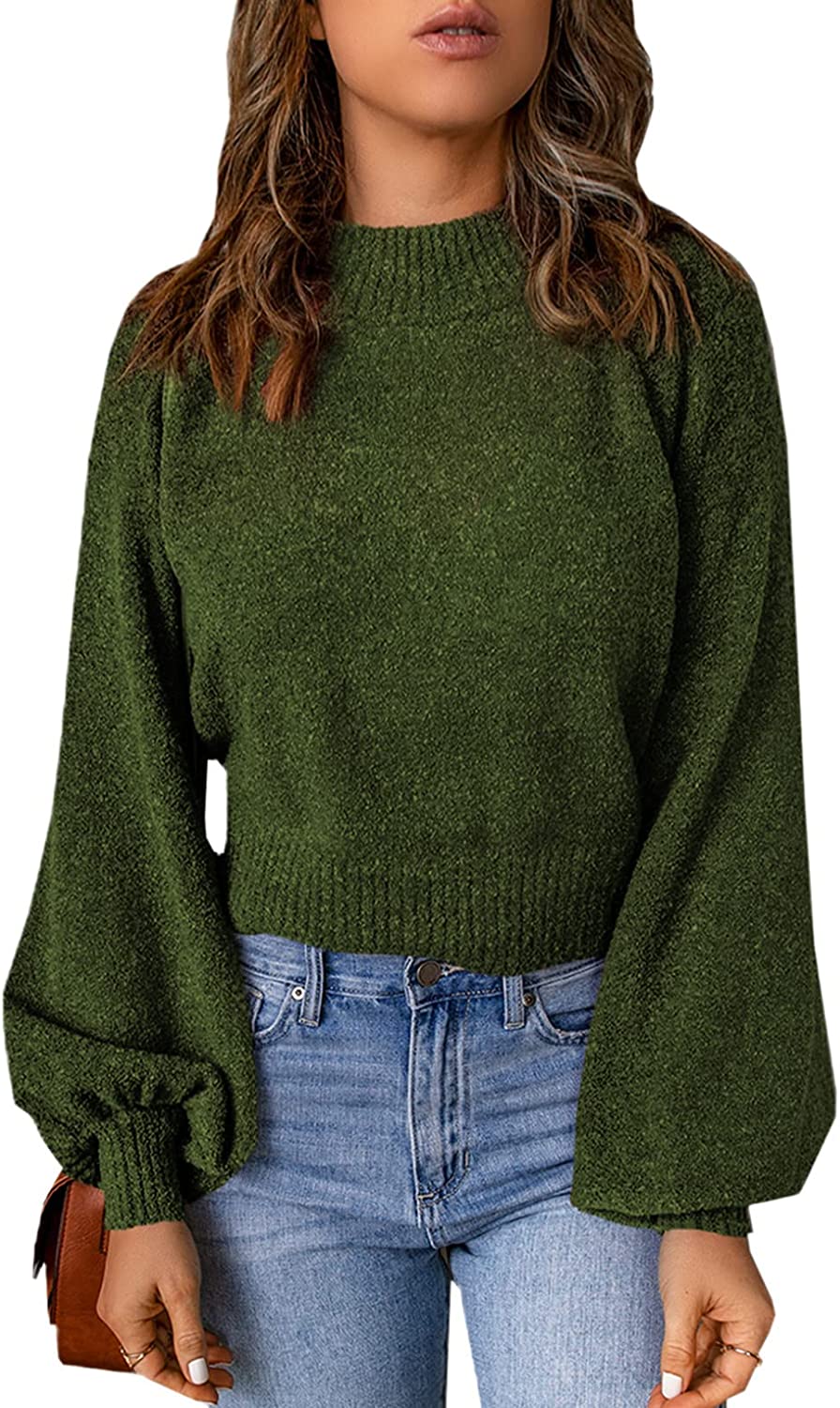 Elegante jersey de mangas anchas y corte holgado