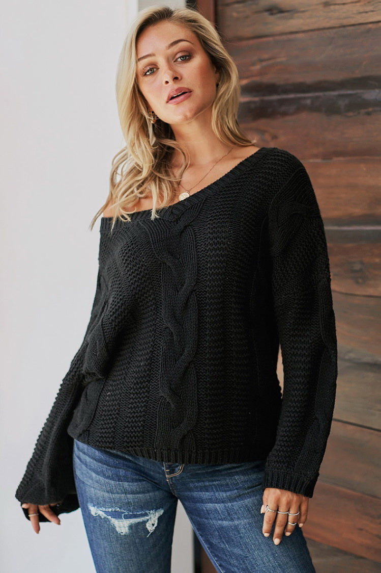 Jersey de punto grueso para mujer