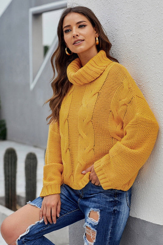 Jersey de cuello alto para mujer