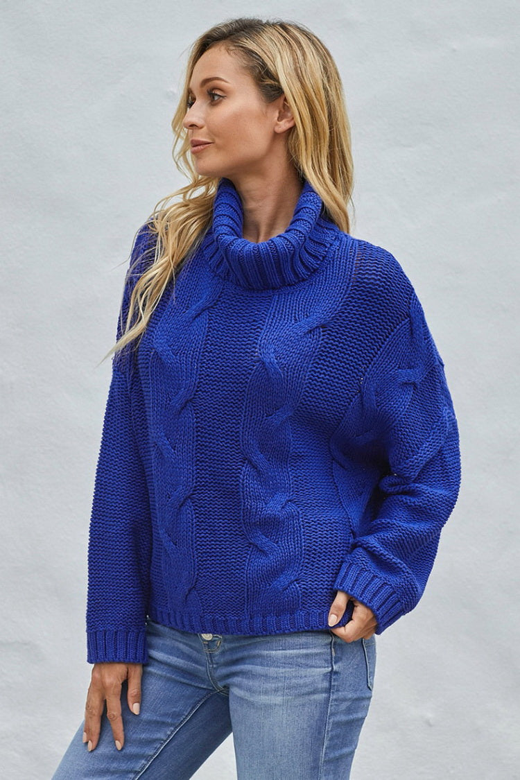 Jersey de cuello alto para mujer