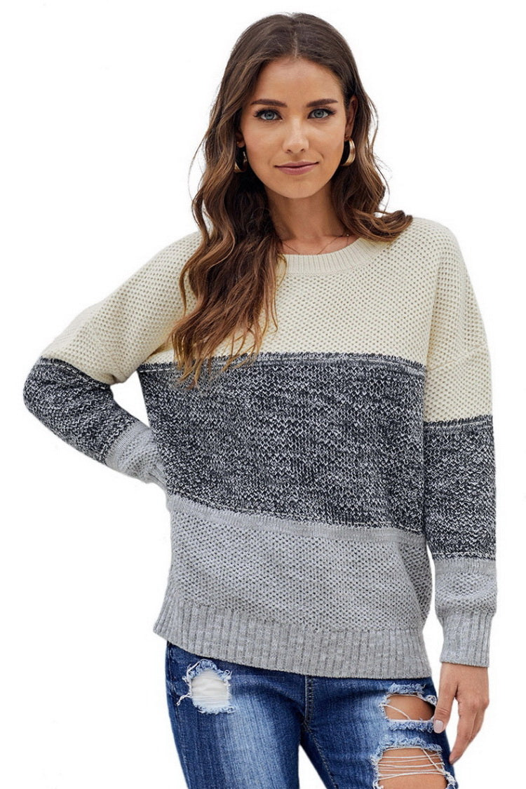 Jersey de mujer en bloques de color