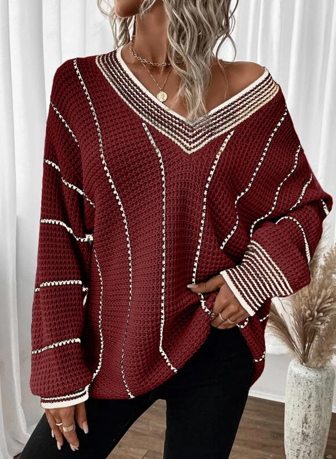 Raomi Sweater | Jersey oversize a rayas