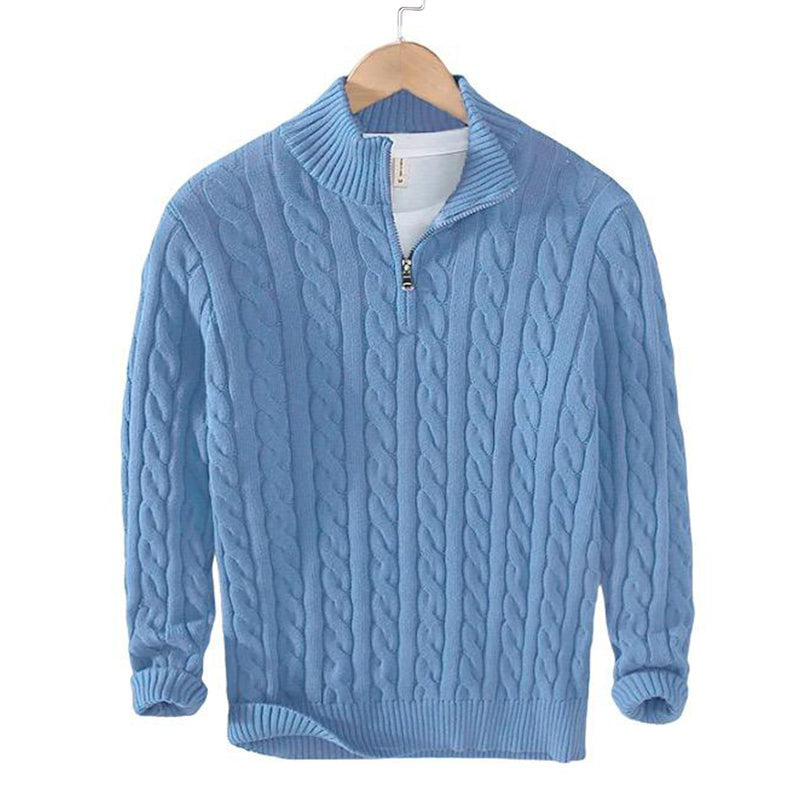 Lorentis™ | Jersey de punto de lujo con moderno cierre de cremallera