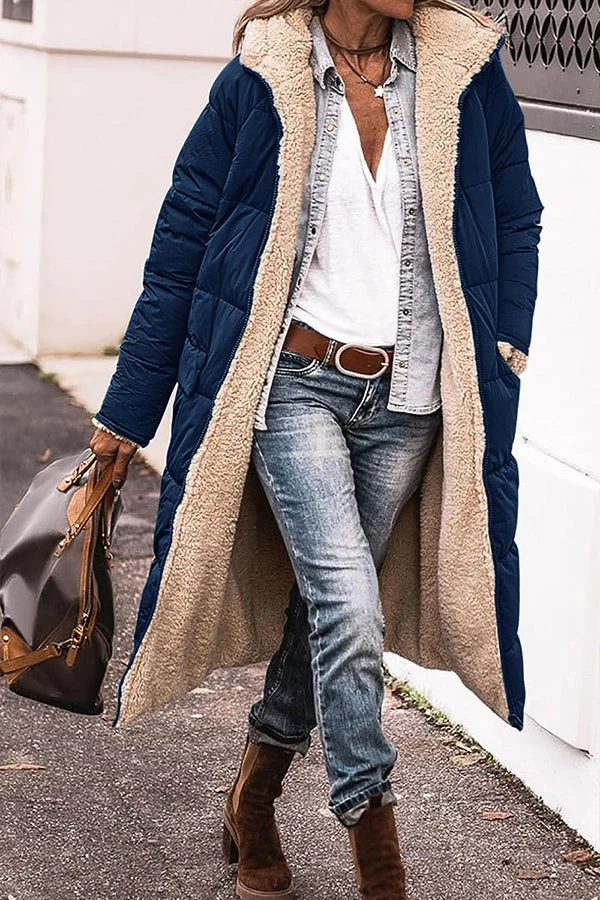 Sibylle | Chaqueta de moda con capucha y cuello acentuado
