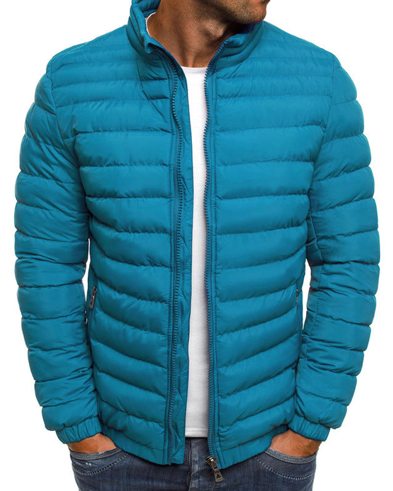 Carlos | Chaqueta lisa con cuello alto en diferentes colores