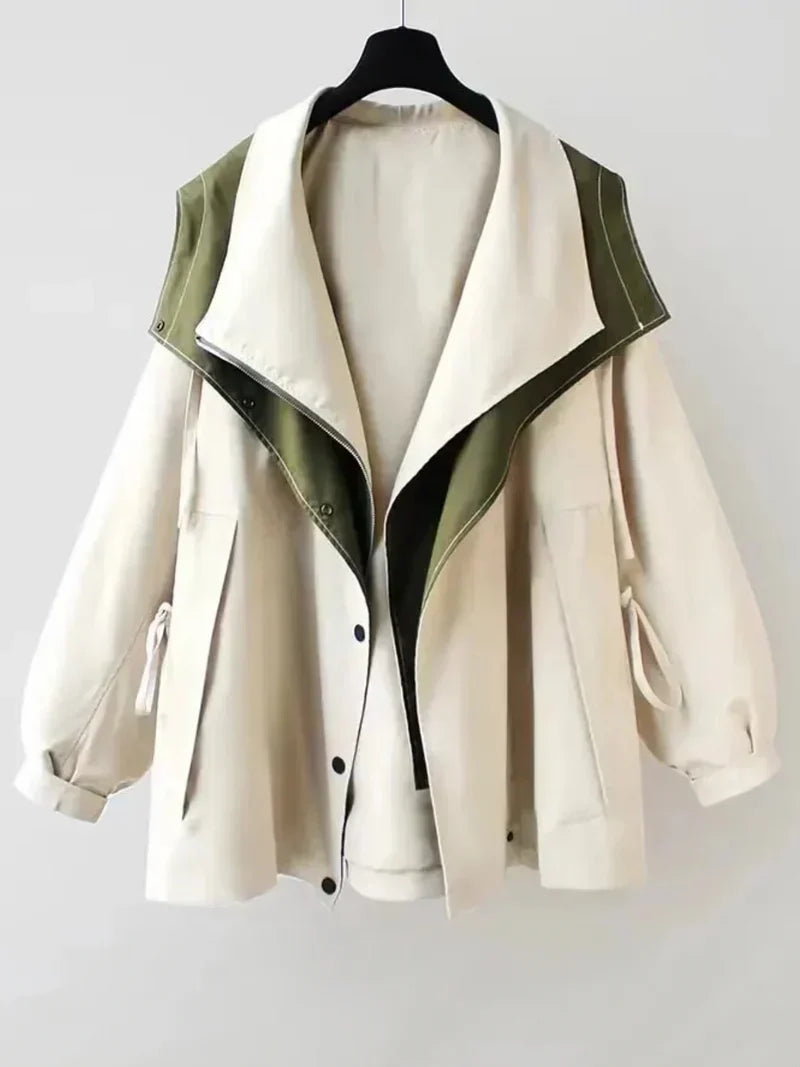Lilian | elegante gabardina repelente al agua