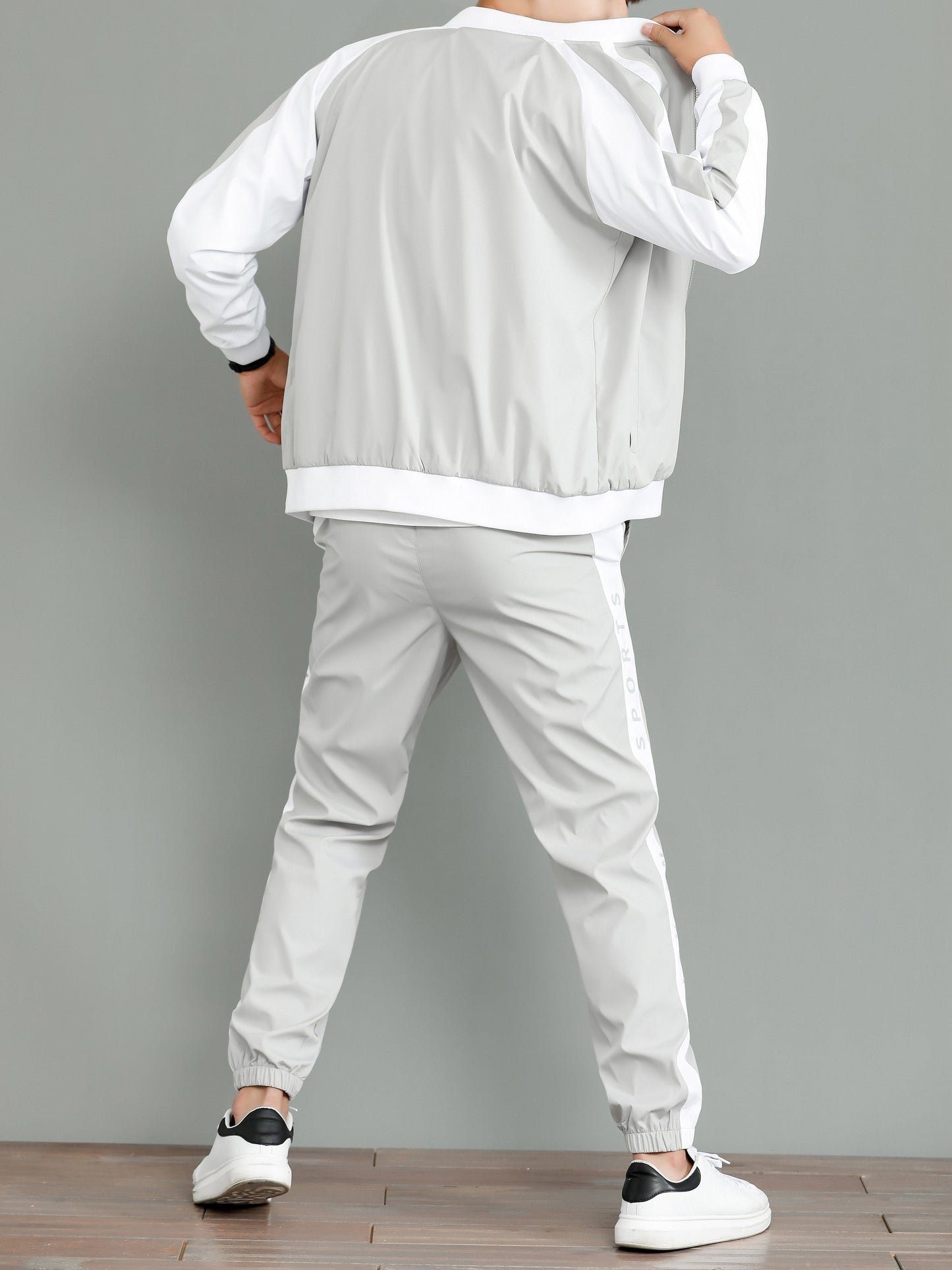 Chándal moderno con chaqueta y pantalón para hombre | Perfecto para actividades de ocio