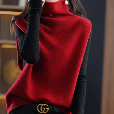 Chaleco sin mangas para mujer | Cuello redondo, Corte holgado, Punto, Otoño/Invierno