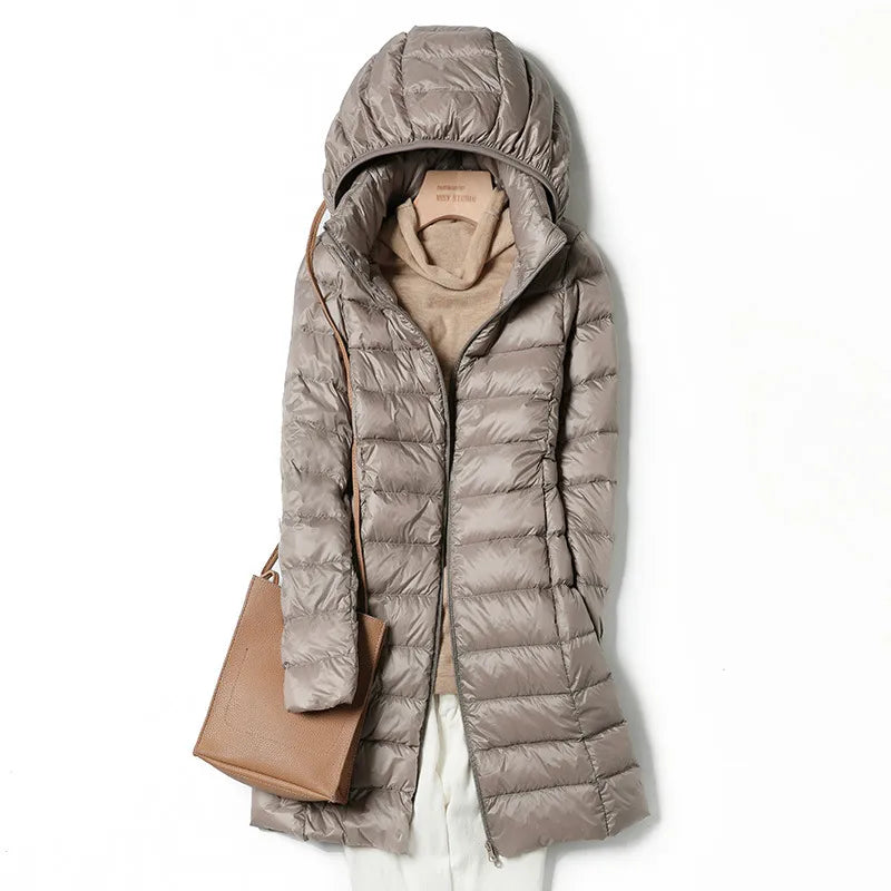 DANAR | Otoño e invierno cuello de piel Señoras cálido abajo
