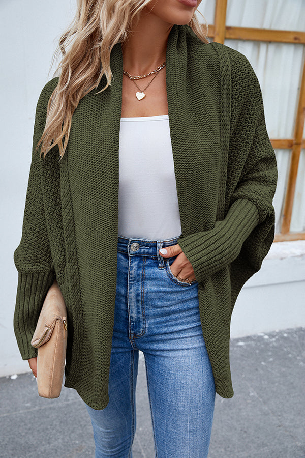 Clara | Elegante chaqueta de punto con mangas dolman para mujer