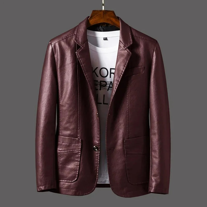 Rodo | Chaqueta de cuero clásica para hombre