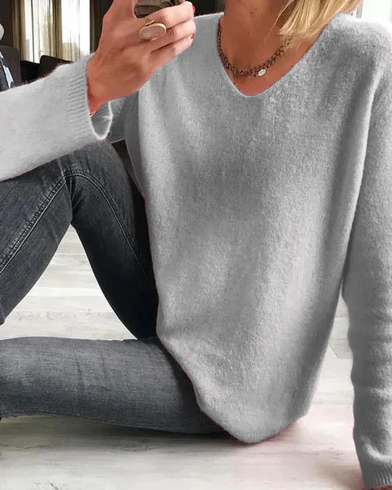 Mia | Jersey de manga larga para mujer: sencillo, elegante y cómodo