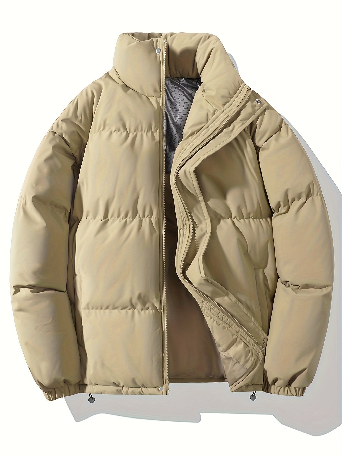 Chaqueta de invierno casual para hombre con cuello alto | Ideal para otoño/invierno