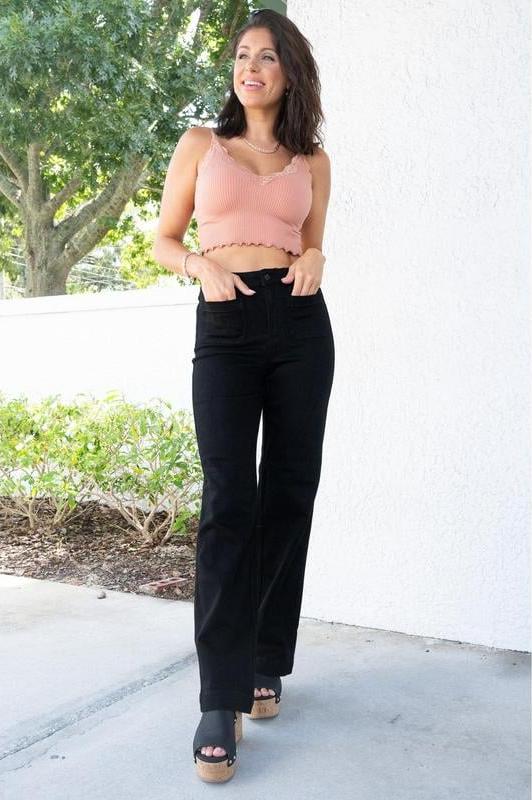 Anindita - Pantalones acampanados de moda para mujer