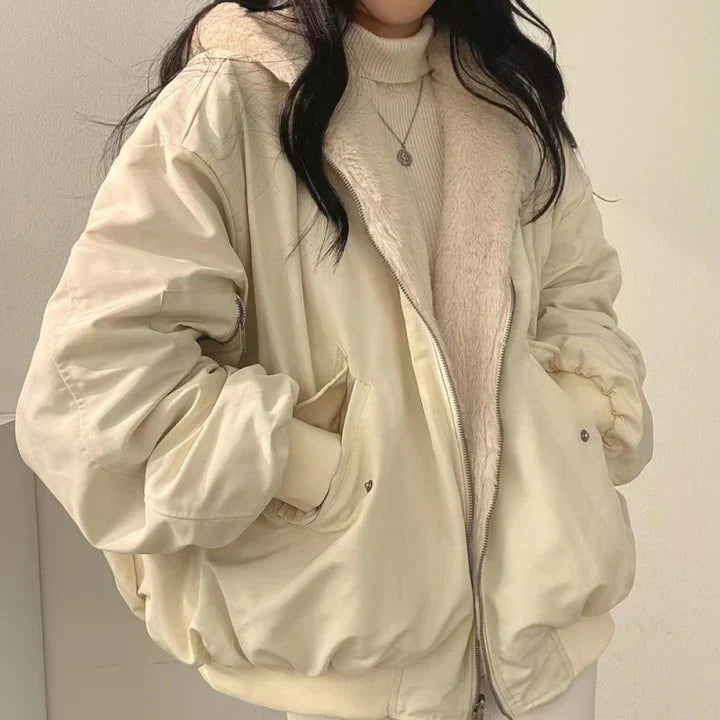 Kristin | parka gruesa con capucha y cremallera