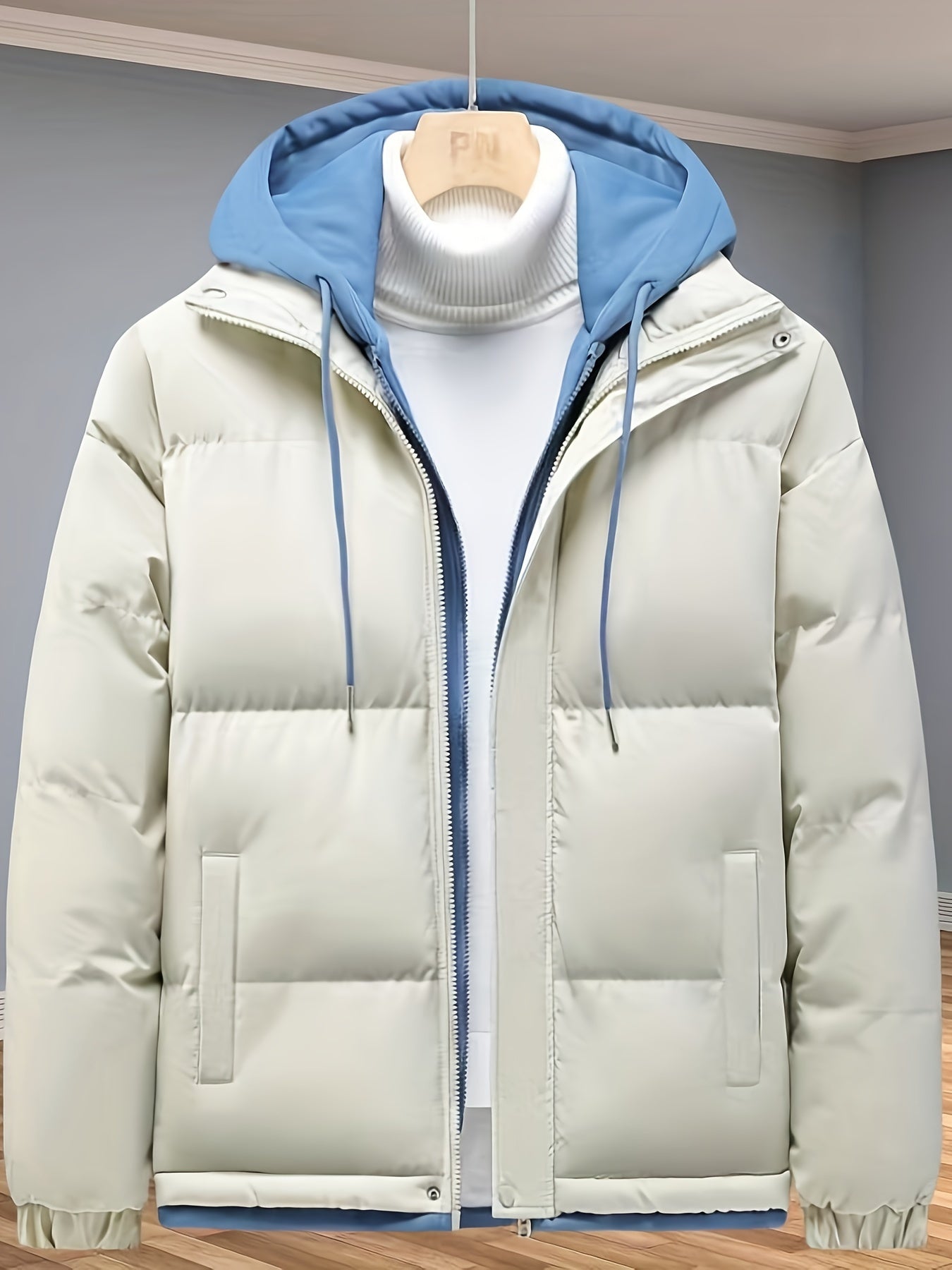 Chaqueta de invierno con cremallera gruesa y gruesa para hombre | Perfecta para actividades al aire libre
