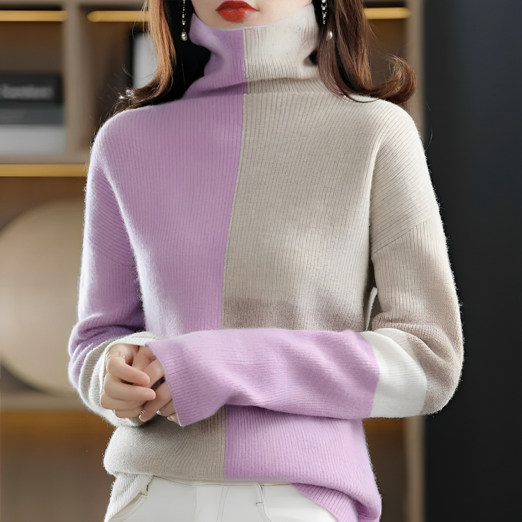 Elisa | Sudadera casual con cuello alto - ideal para otoño/invierno