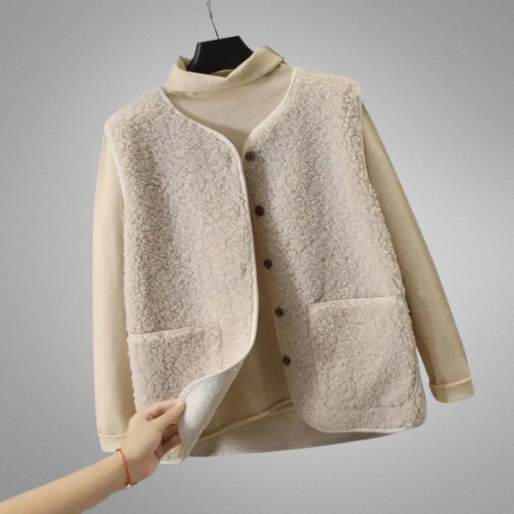 Chaqueta térmica polar de moda para mujer