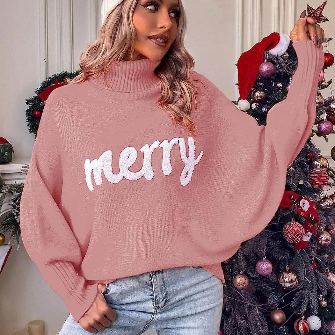 Cindy | Cuello alto festivo para mujer en Navidad
