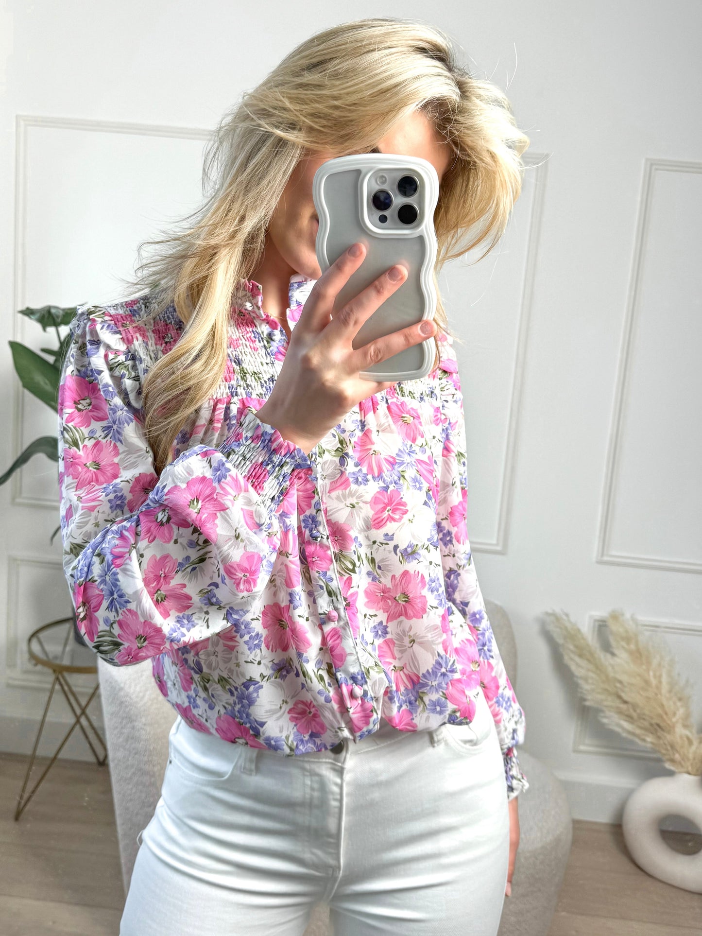 Caith - Blusa Bloom con mangas largas