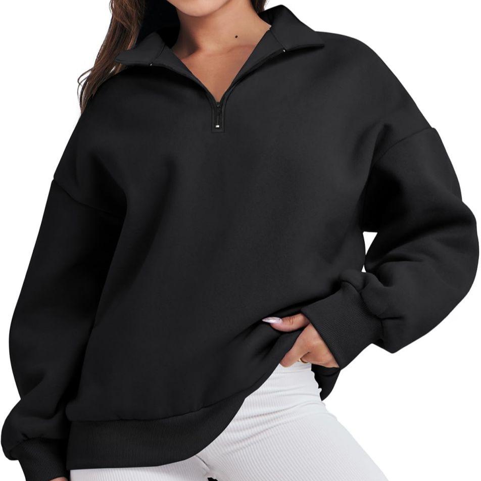 Mila | Jersey oversize con media cremallera para mujer