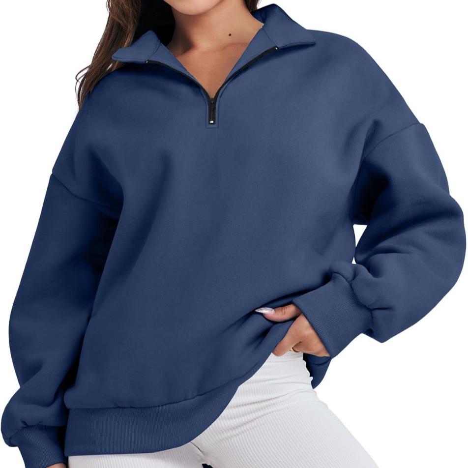 Mila | Jersey oversize con media cremallera para mujer
