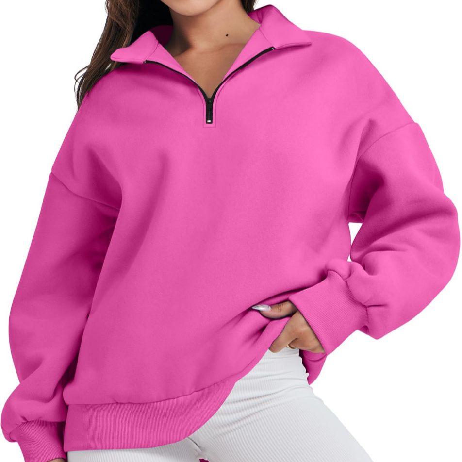 Mila | Jersey oversize con media cremallera para mujer