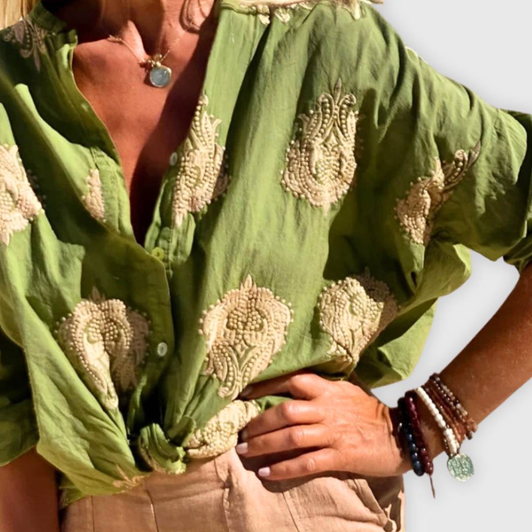 Blusa de mujer ligera y elegante Hecha a mano